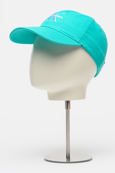 CALVIN KLEIN JEANS, Sapca baseball de bumbac cu logo brodat, Turcoaz
