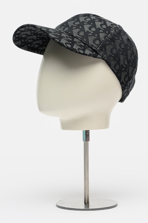 CALVIN KLEIN JEANS, Sapca baseball cu model monograma, Negru, Gri inchis