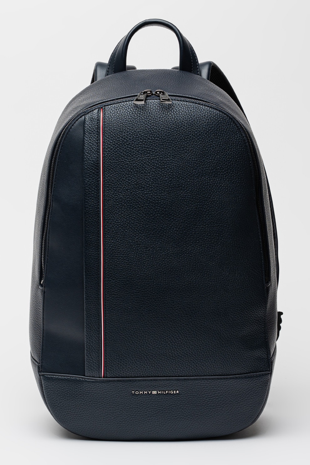 Tommy Hilfiger, Rucsac de piele ecologica, Bleumarin