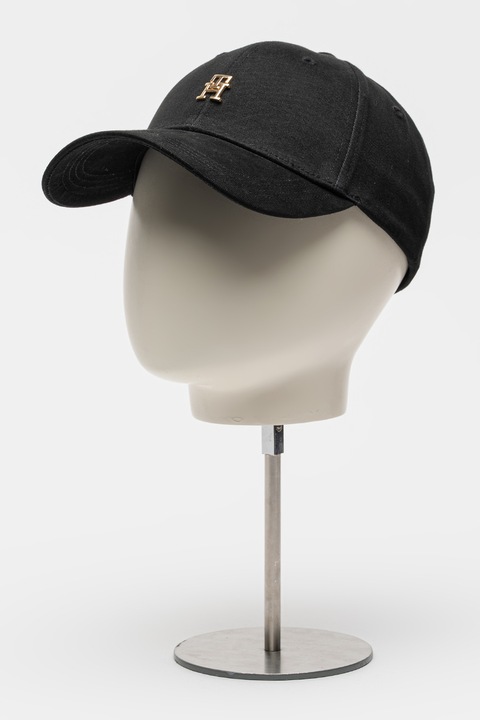 Tommy Hilfiger, Sapca de bumbac organic Elevated Chic, Negru