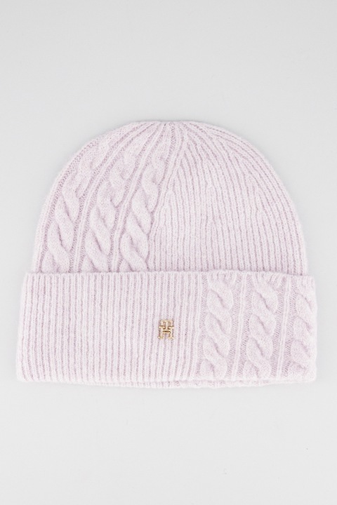 Tommy Hilfiger, Caciula din amestec de lana Elevated, Violet deschis