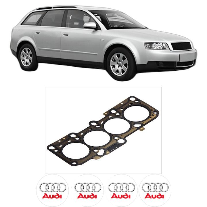 Garnitura chiuloasa AUDI A4 B6 Avant (8E5) 1.8 T din 2002-2004 KW 120 CP 163 CMC 1781, auto, Elring, 4x Stickere auto cu AUDI