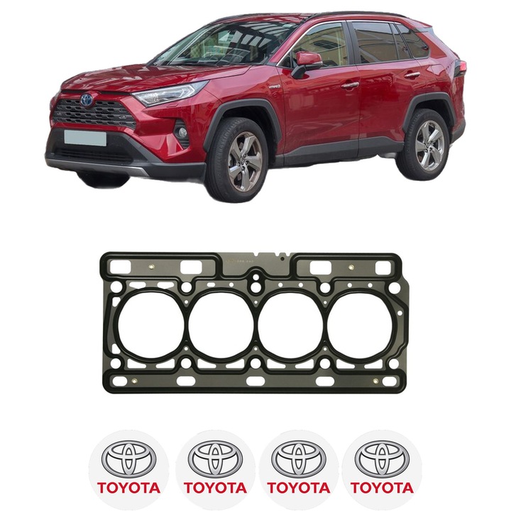 Garnitura chiuloasa TOYOTA RAV 4 IV (_A4_) 2.0 D (ALA40_, ALA40R) din 2012-2018 KW 91 CP 124 CMC 1998, auto, Elring, 4x Stickere auto cu TOYOTA