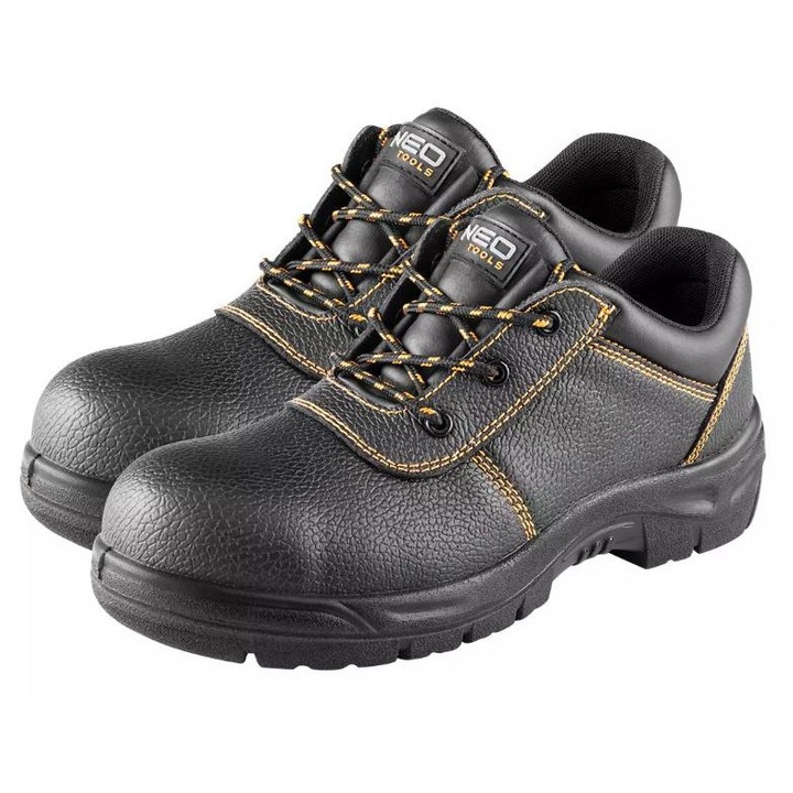 Pantofi de protectie cu bombeu metalic NEO 82-160-42NEO, S1 SRC, marimea 42, din piele, varf din otel, talpa antistatica