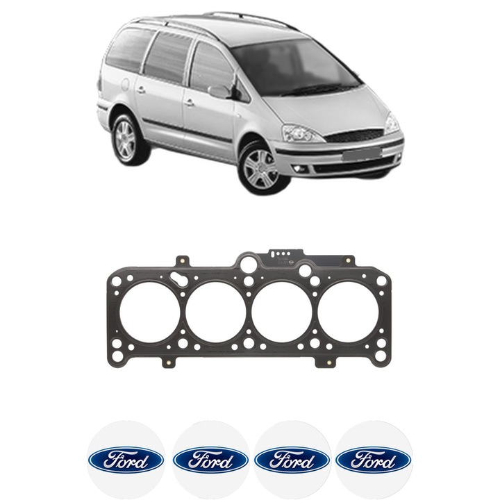 Garnitura chiuloasa FORD GALAXY I (WGR) 1.9 TDI din 1997-2000 KW 81 CP 110 CMC 1896, auto, Elring, 4x Stickere auto cu FORD