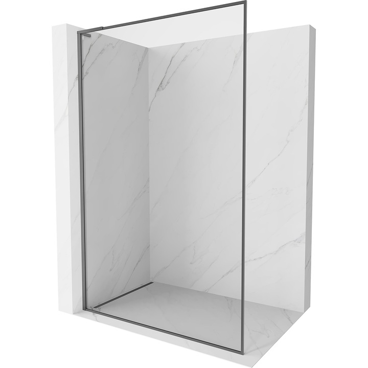 Mexen Kioto-XF L perete de dus Walk-in cu rama 120 x 202 cm, transparent 10 mm, metal armat - 800-120-174-95-00-XF