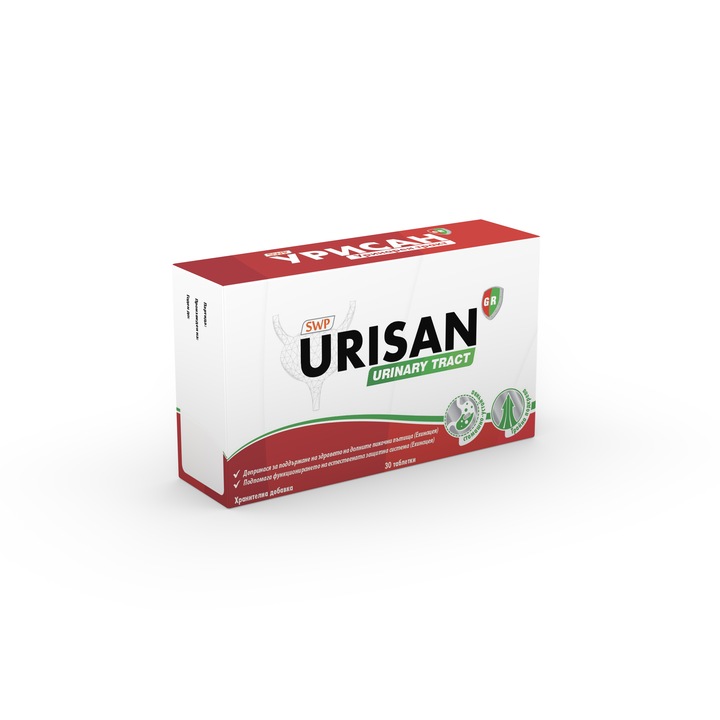 Urisan Urinary Tract, Sun Wave Pharma, за здрави пикочни пътища, 30 таблетки