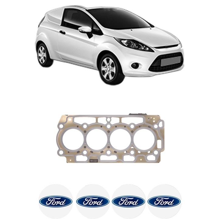 Garnitura chiuloasa FORD FIESTA VI Van 1.5 TDCi din 2012-2017 KW 55 CP 75 CMC 1499, auto, Elring, 4x Stickere auto cu FORD