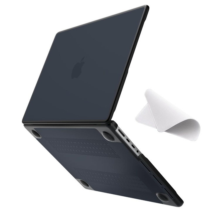 Gentă laptop Eleger, Carcasa rezistentă pentru Macbook Pro 16", TPU, PC, Negru Mat