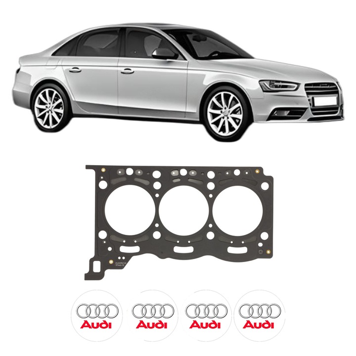 Garnitura chiuloasa AUDI A4 B8 (8K2) 3.0 TDI din 2011-2015 KW 150 CP 204 CMC 2967, auto, Elring, 4x Stickere auto cu AUDI