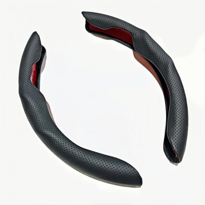 Husa volan, universala, negru, perforata, respirabila