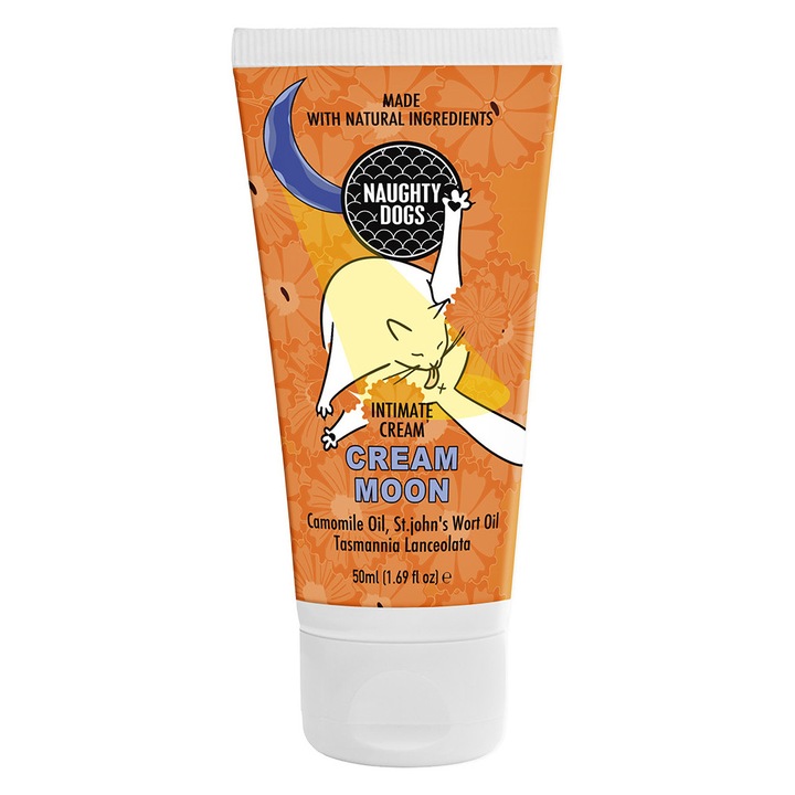 Crema de fata, Naughty Dogs Moon Euaisthetes Perioches 50ml, hidratare, echilibru, pentru piele sensibila