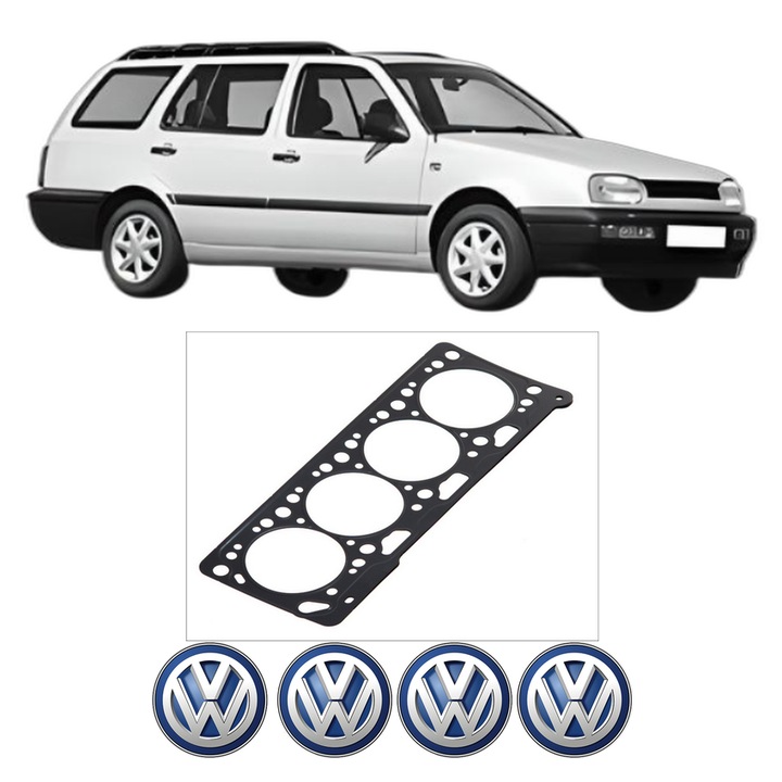 Garnitura chiuloasa Volkswagen GOLF III Variant (1H5) 1.4 din 1993-1999 KW 44 CP 60 CMC 1390, auto, Elring, 4x Stickere auto cu Volkswagen