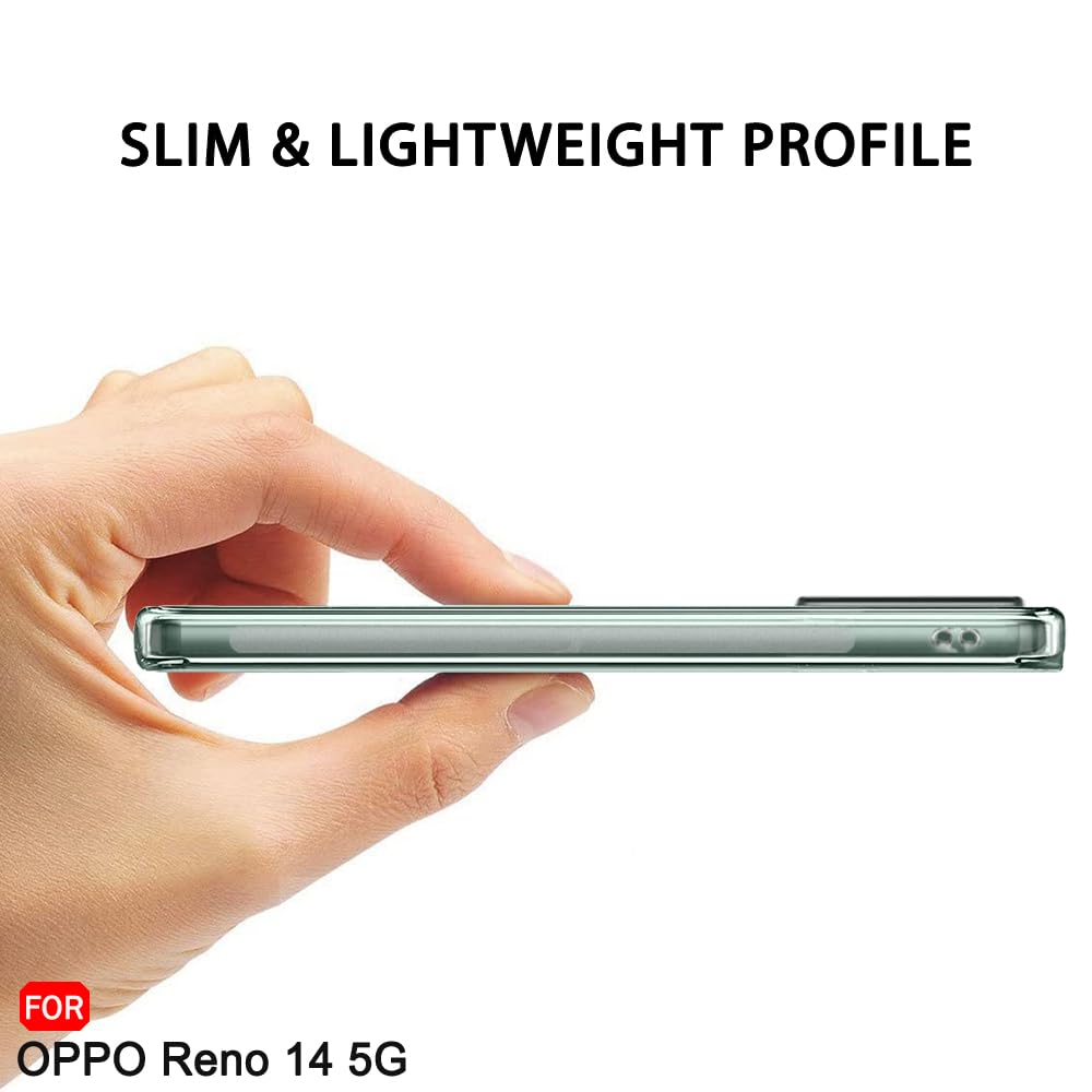 Husa pentru Oppo Reno 14 5G, Anti-Shock 1.5mm, cu protectie lentile, transparenta