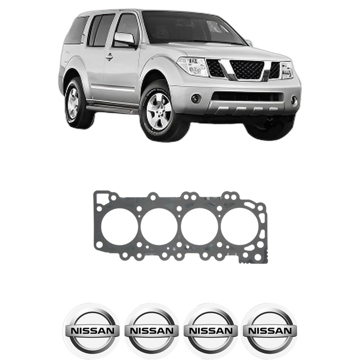 Garnitura chiuloasa NISSAN PATHFINDER III (R51) 2.5 dCi 4WD din 2006 KW 126 CP 171 CMC 2488, auto, Elring, 4x Stickere auto cu NISSAN