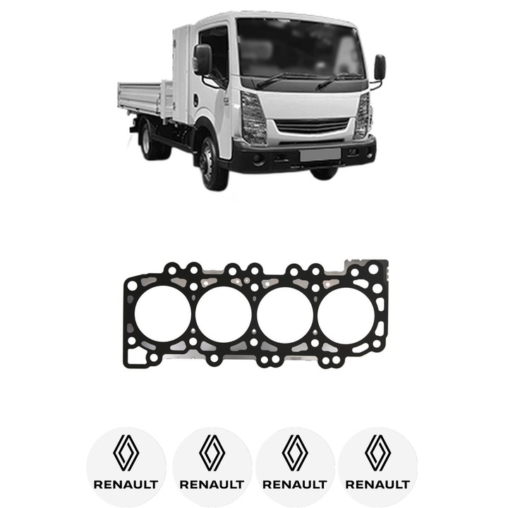 Garnitura chiuloasa RENAULT TRUCKS MAXITY 150.35 din 2014 KW 107 CP 145 CMC 2488, auto, Elring, 4x Stickere auto cu RENAULT TRUCKS