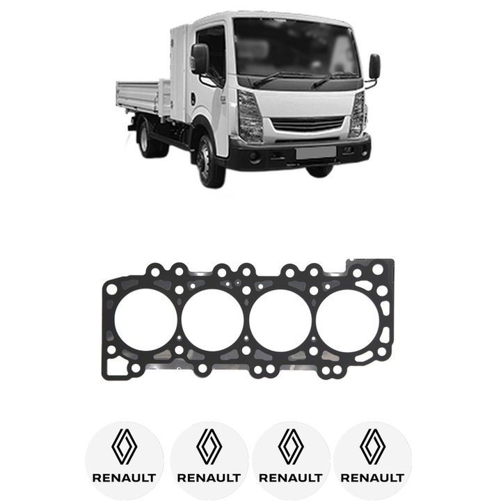 Garnitura chiuloasa RENAULT TRUCKS MAXITY 110.32 din 2007 KW 81 CP 110 CMC 2488, auto, Elring, 4x Stickere auto cu RENAULT TRUCKS