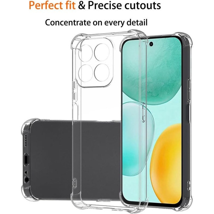 Калъф за Honor X7d Slim Anti-Shock 1.5mm подсилени 4 ъгъла, прозрачен