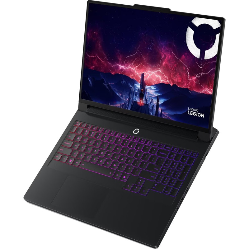 Laptop Lenovo Gaming 16'' Legion Pro 7 16AFR10H, WQXGA OLED 240Hz, Procesor AMD Ryzen™ 9 9955HX3D (128M Cache, up to 5.4 GHz), 64GB DDR5, 2TB SSD, GeForce RTX 5080 16GB, No OS, Eclipse Black, 3Yr Onsite Premium Care