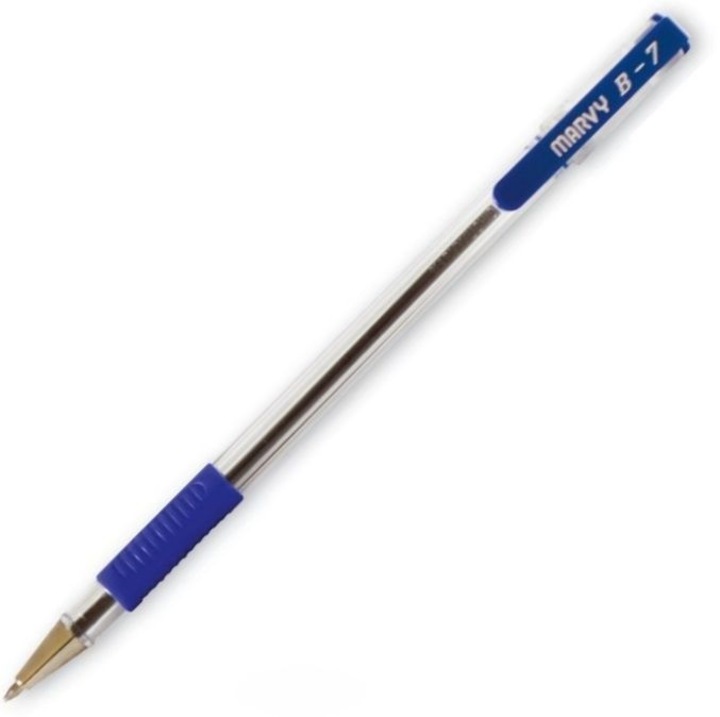 Химикалка Marvy Uchida B7 - 0.7 mm, синя, оп. 10