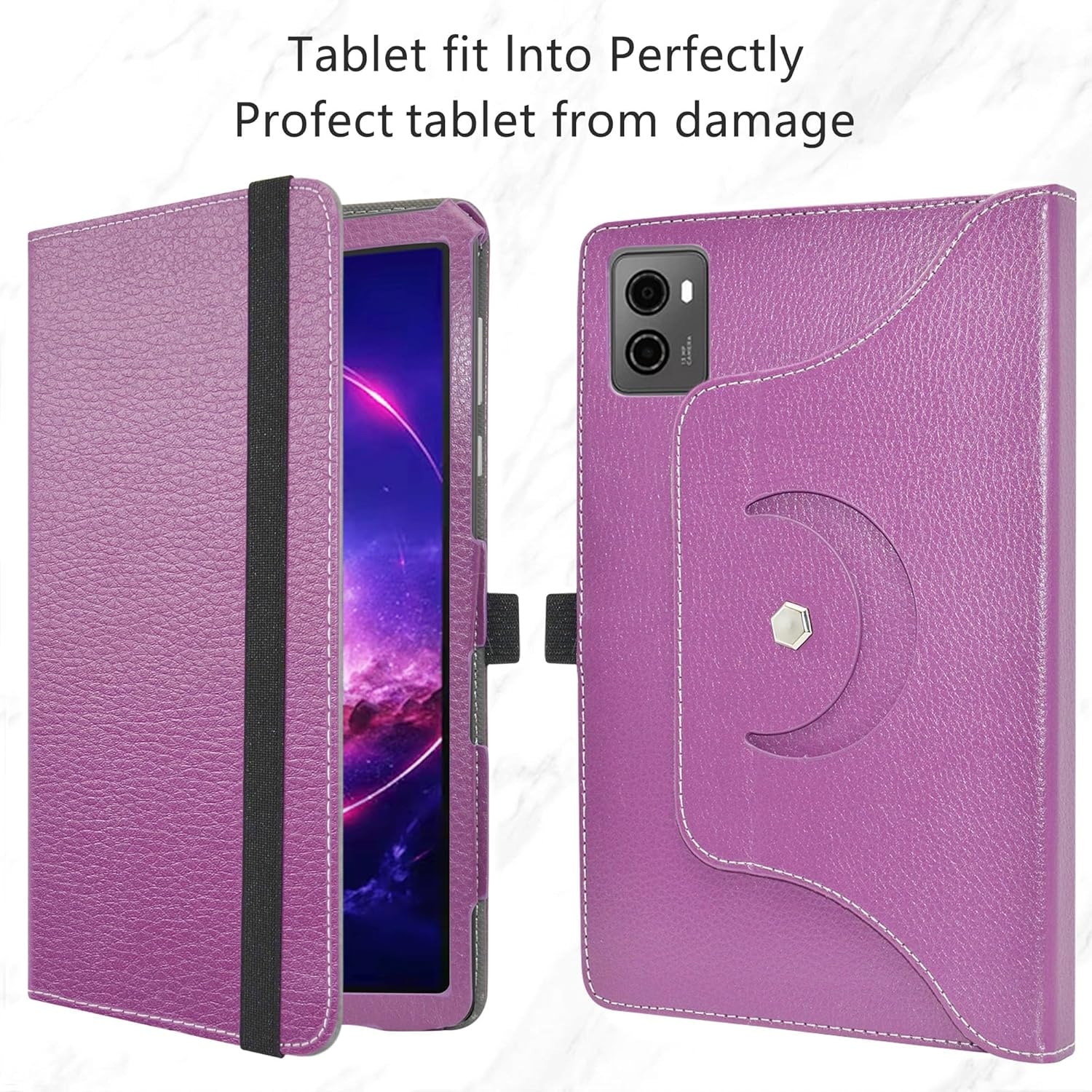Husă tableta MAMA MOUTH Lenovo Legion Tab TB320FC, rotativă, din piele sintetică, 8,8 inci