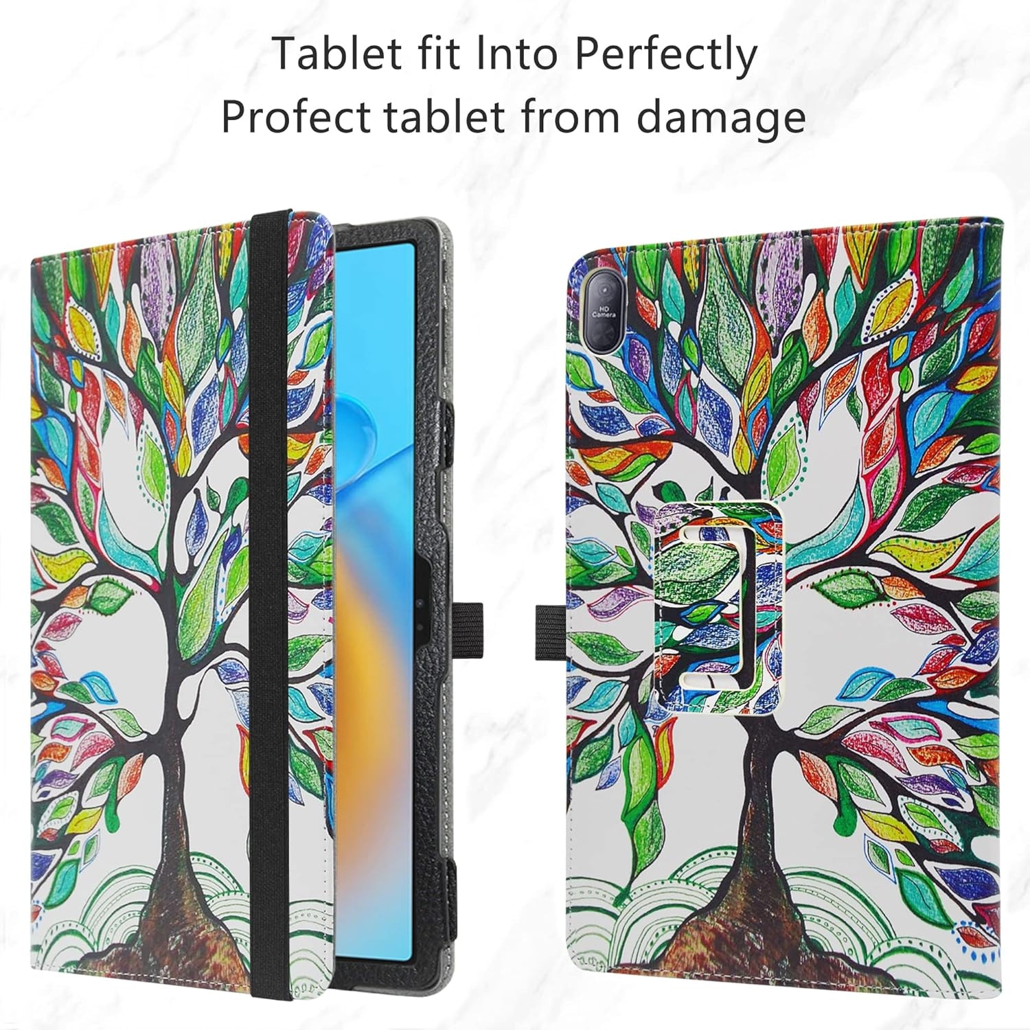 Husa tabletă MAMA MOUTH CHUWI HiPad Max, piele sintetică, ultra subțire, multicolor, 10.36"