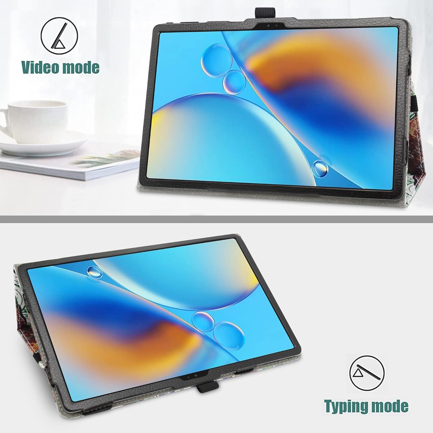 Husa tabletă MAMA MOUTH CHUWI HiPad Max, piele sintetică, ultra subțire, multicolor, 10.36"