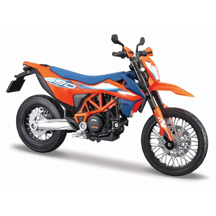 Метален мотоциклет Maisto KTM 690 SMC, оранжев, мащаб 1:18, специално издание