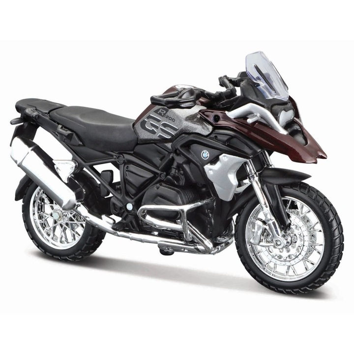 Fém motorkerékpár BMW R1200 Maisto Special Edition, 1:18, valósághű részletek, többszínű