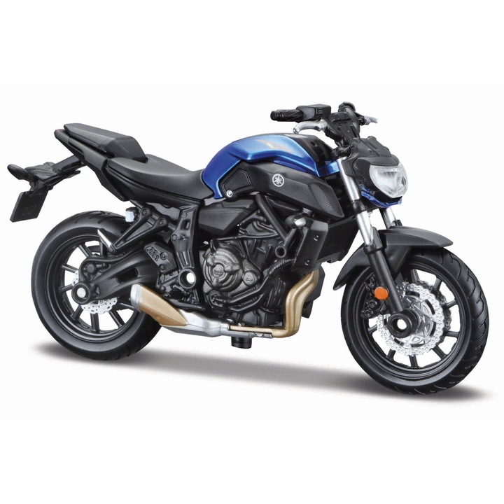 Метален мотоциклет Maisto Yamaha MT 07, специално издание, мащаб 1:18, реалистични детайли, многоцветен