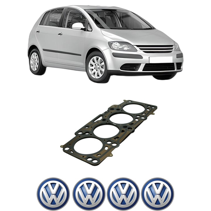 Garnitura chiuloasa Volkswagen GOLF PLUS V (5M1, 521) 2.0 TDI din 2005-2013 KW 100 CP 136 CMC 1968, auto, Elring, 4x Stickere auto cu Volkswagen