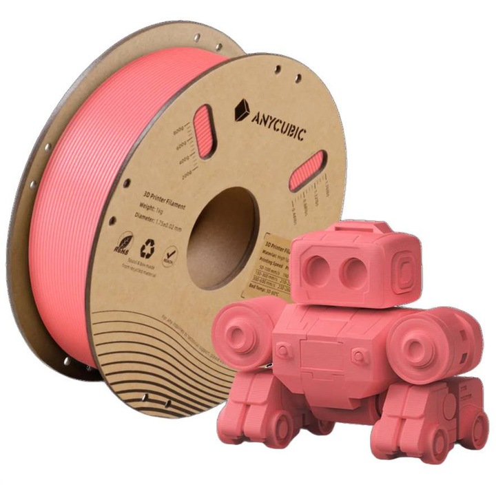 Филамент, Anycubic High Speed, 1кг, Розов, за 3D принтер