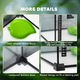 Terariu reptile ridicat PawHut cu incuietoare si usa de hranire, sticla securizata si plasa de sarma pentru testoase si serpi, 50x30x35 cm, negru