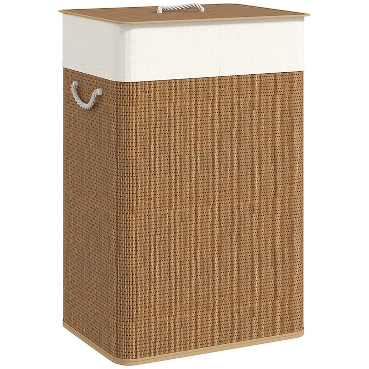 Cos de rufe Homcom, 72L, maro, 40 x 30 x 60 cm
