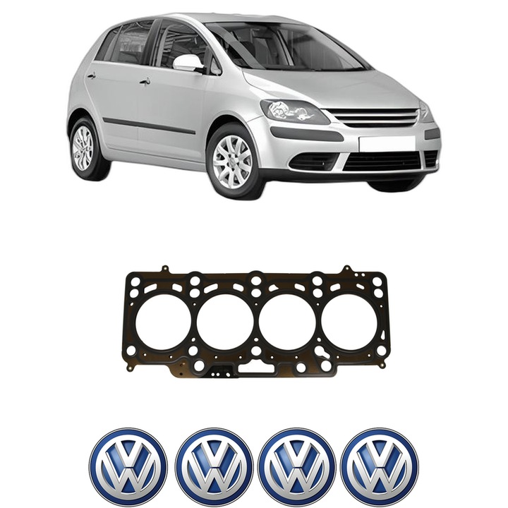 Garnitura chiuloasa Volkswagen GOLF PLUS V (5M1, 521) 1.6 TDI din 2009-2013 KW 66 CP 90 CMC 1598, auto, Elring, 4x Stickere auto cu Volkswagen