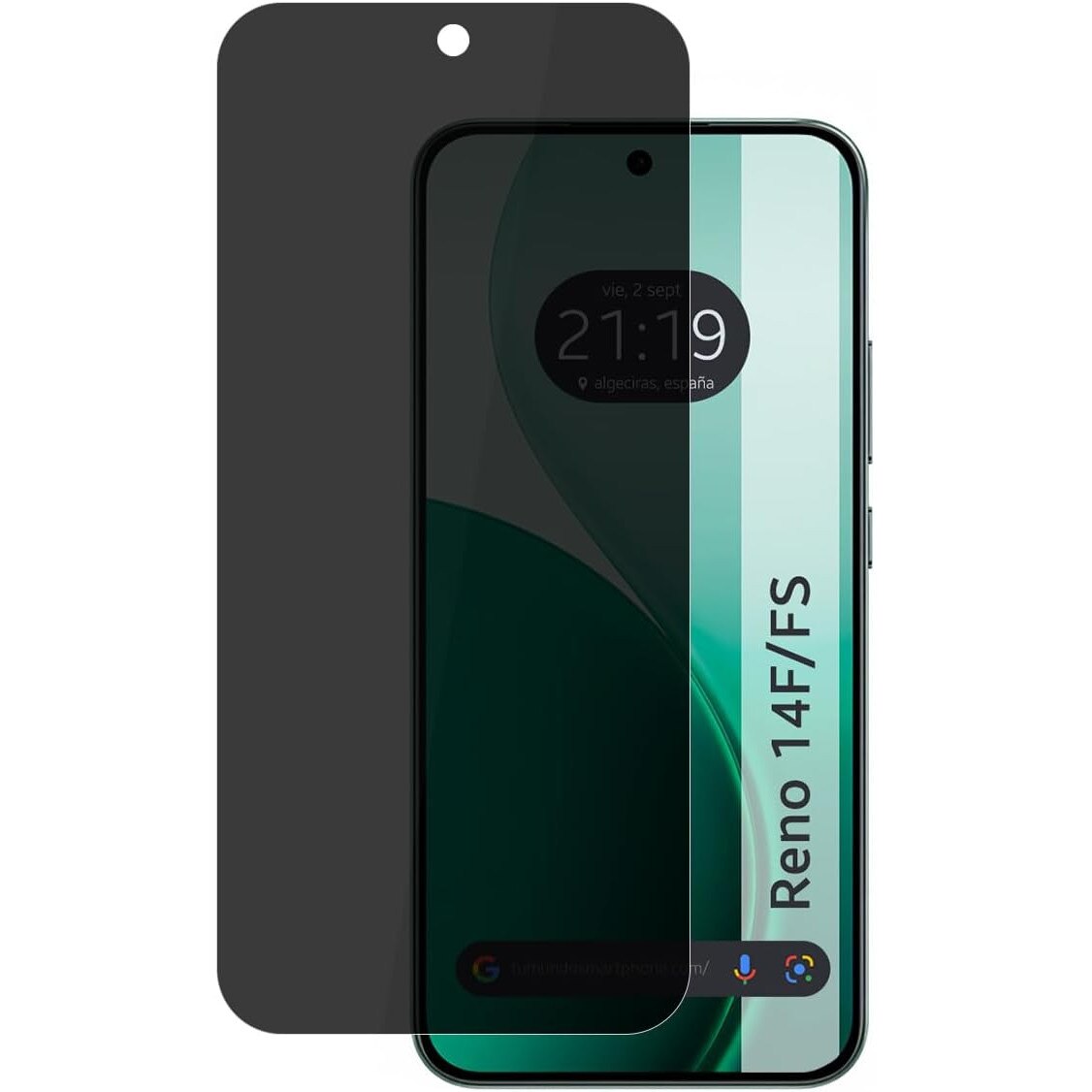 Folie sticla pentru Oppo Reno 14F, 14FS 5G 111D Privacy Full Glue, negru