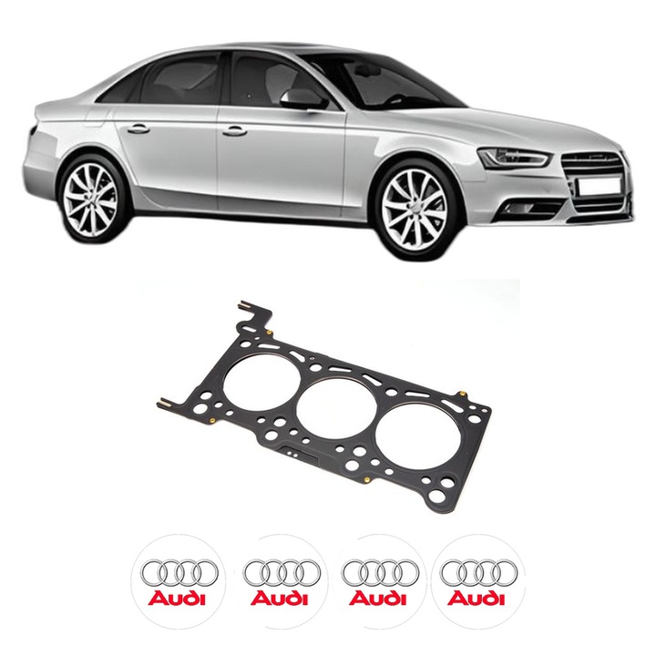 Garnitura chiuloasa AUDI A4 B8 (8K2) 3.0 TDI quattro din 2008-2010 KW 155 CP 211 CMC 2967, auto, Elring, 4x Stickere auto cu AUDI