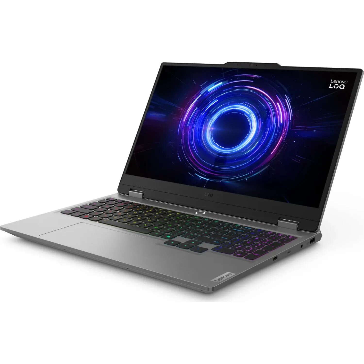 Laptop Lenovo LOQ, 15.6" Full HD, Intel® Core™ i5 13450HX pana la 4.6 GHz, 16 GB RAM DDR5 4800, 1 TB SSD, NVIDIA® GeForce® RTX 5060 8 GB, Free Dos, Luna Grey 1 TB