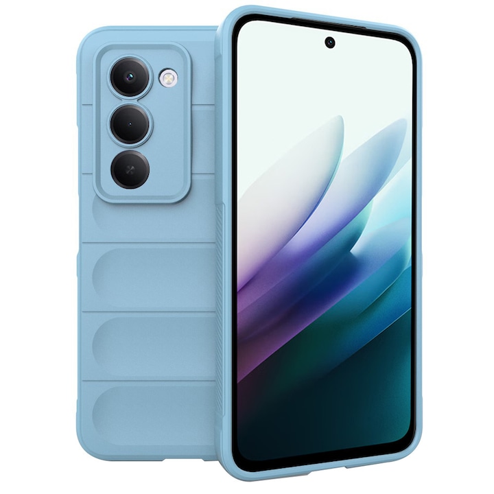 Husa pentru Xiaomi Redmi 15 5G Liquid Silicone, Microfibre Lining, Non-Slip Airbag Design, bleu