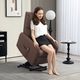 Fotoliu electric recliner, HOMCOM, inclinare 135°, cu telecomanda, 62x86.5x98cm, maro
