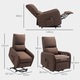 Fotoliu electric recliner, HOMCOM, inclinare 135°, cu telecomanda, 62x86.5x98cm, maro