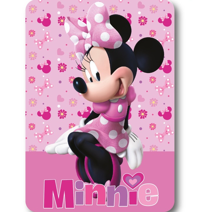 Pătură polară Disney Minnie Lovely Charm 100x140cm