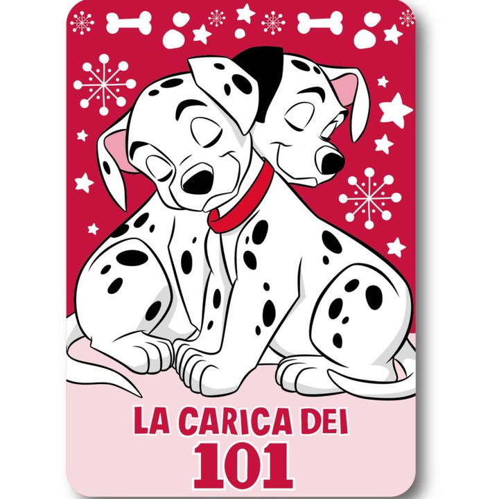 Disney 101 далматинци Cuddle Spots поларено одеяло 100x140см