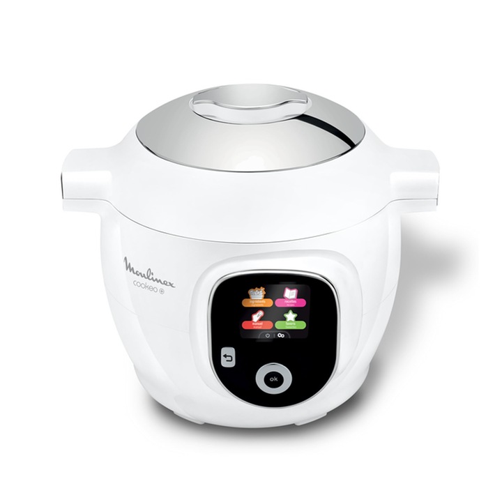 Multifőző Moulinex Cookeo+, 6L, fehér, többfunkciós
