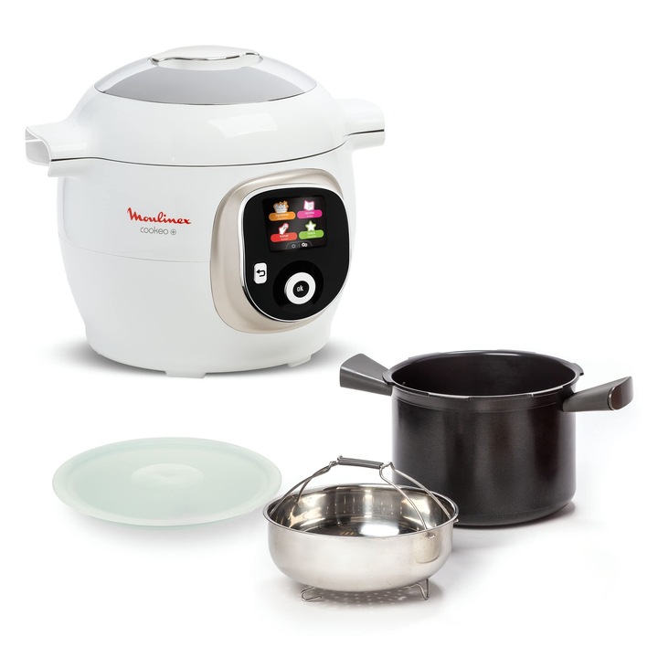 Multicooker Moulinex Cookeo, 6L, nagynyomású, fehér