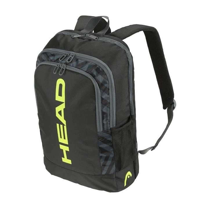 HEAD Base fitness hátizsák, fekete/sárga, 17L