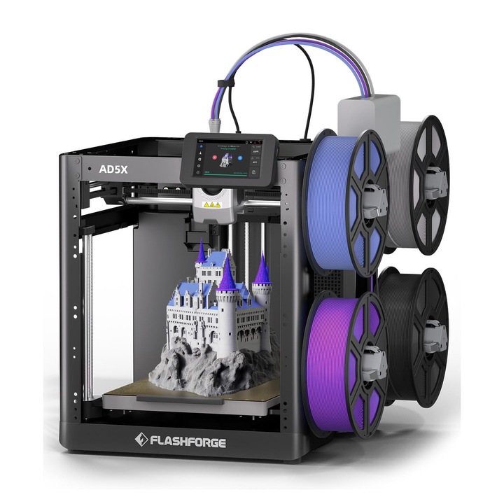 VoxeLab Ad5X 3D nyomtató, többszínű, 220x220x220mm térfogat, 600mm/s sebesség