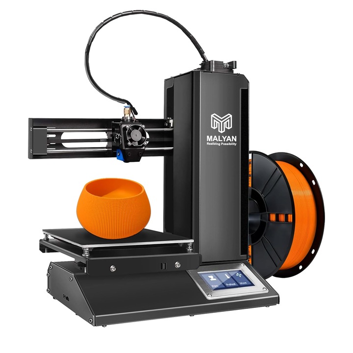 Malyan M320 Mini 3D nyomtató, 150x150x150mm nyomtatási méret, levehető mágneses lap, gyerekeknek és kezdőknek