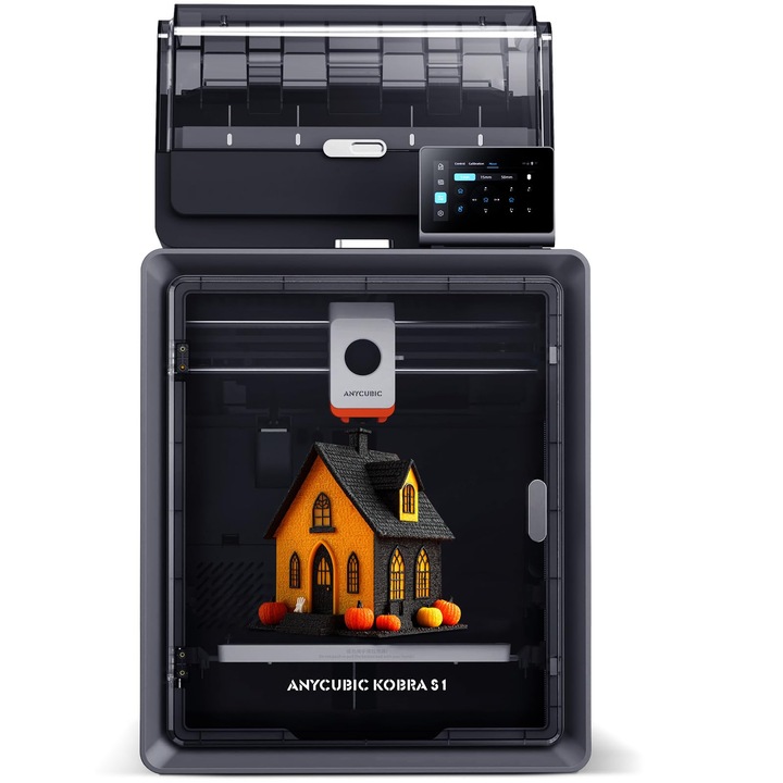 Anycubic Kobra S1 Combo 3D nyomtató, többszínű, 250x250x250mm, 600mm/s sebesség