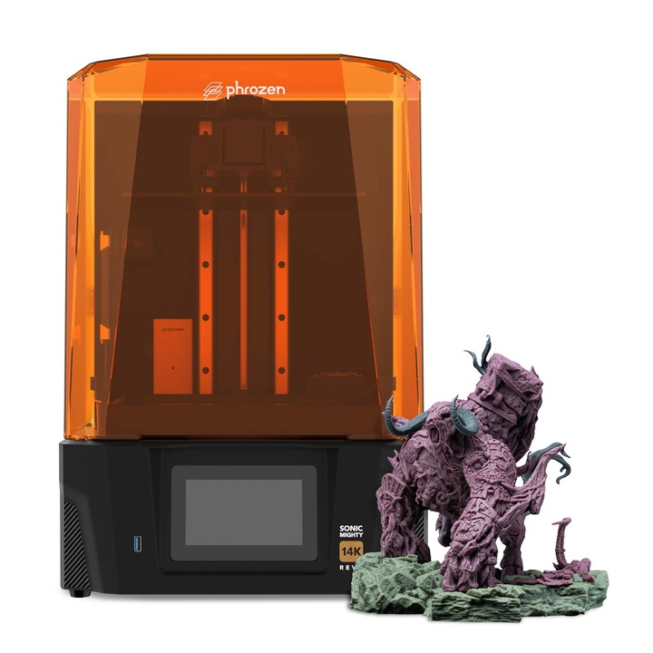 Imprimantă 3D Phrozen Sonic Mighty Revo Resin, ecran Mono-LCD 14K, dimensiune imprimare 223x126x235mm